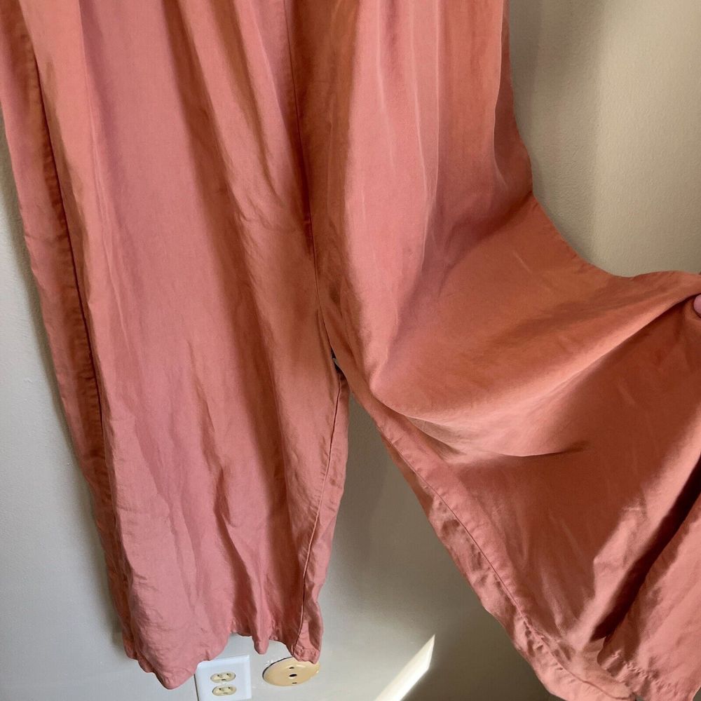 Love Tree Womens Dusty Pink Jumpsuit Medium Sleeveless Culotte Smocked - Picture 6 of 8